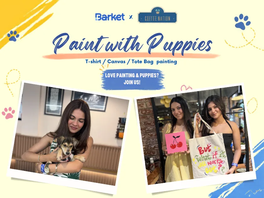 Paint with Puppies – Coffee Nation, Kalyani Nagar