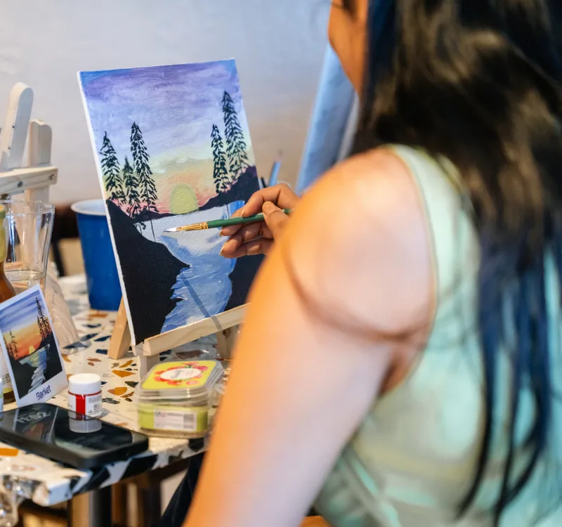 Paint with Puppies session at Barket