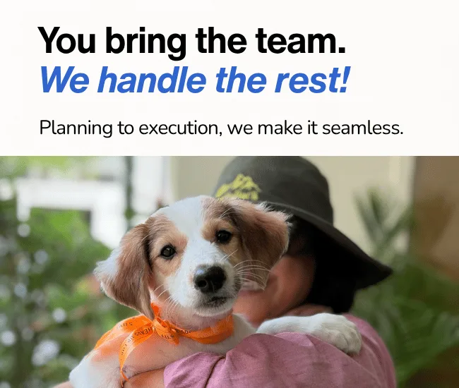 You bring the team. We handle the rest.