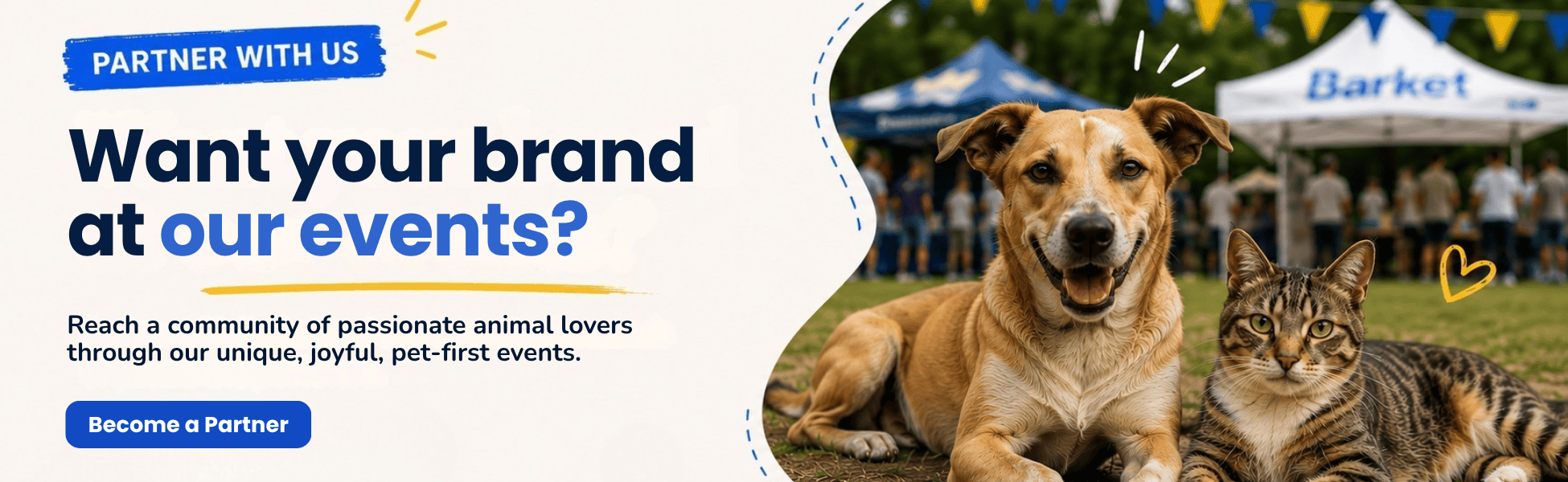 Partner with us — Want your brand at our events?
